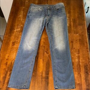 Men's Calvin Klein Slim Fit Straight Leg Blue Jeans